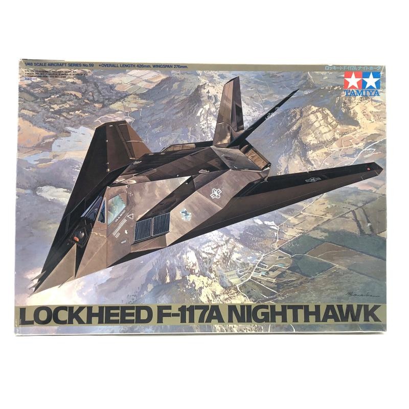 タミヤ 1/48 ロッキード F-117A ナイトホーク 新品未開封 中古】ﾀﾐﾔ 1/48 ﾛｯｷｰﾄﾞ F-117A ﾅｲﾄﾎｰｸ 未組立品 [4950344610594