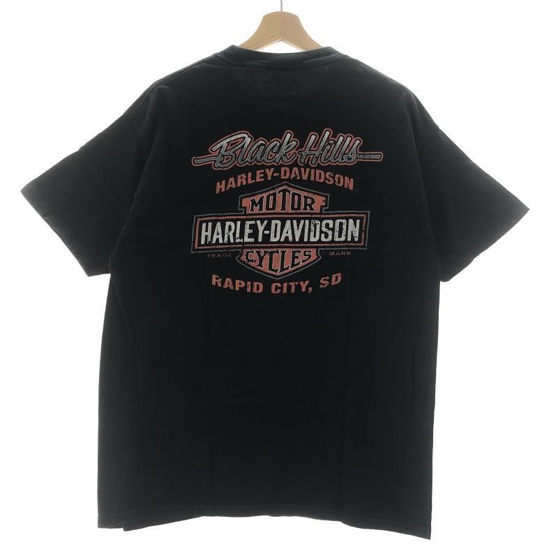 ����š�Harley Davidson Fat Boy �ץ���Tee T����� L �֥�å� �ϡ��졼���ӥåɥ����OȾ��Ź��