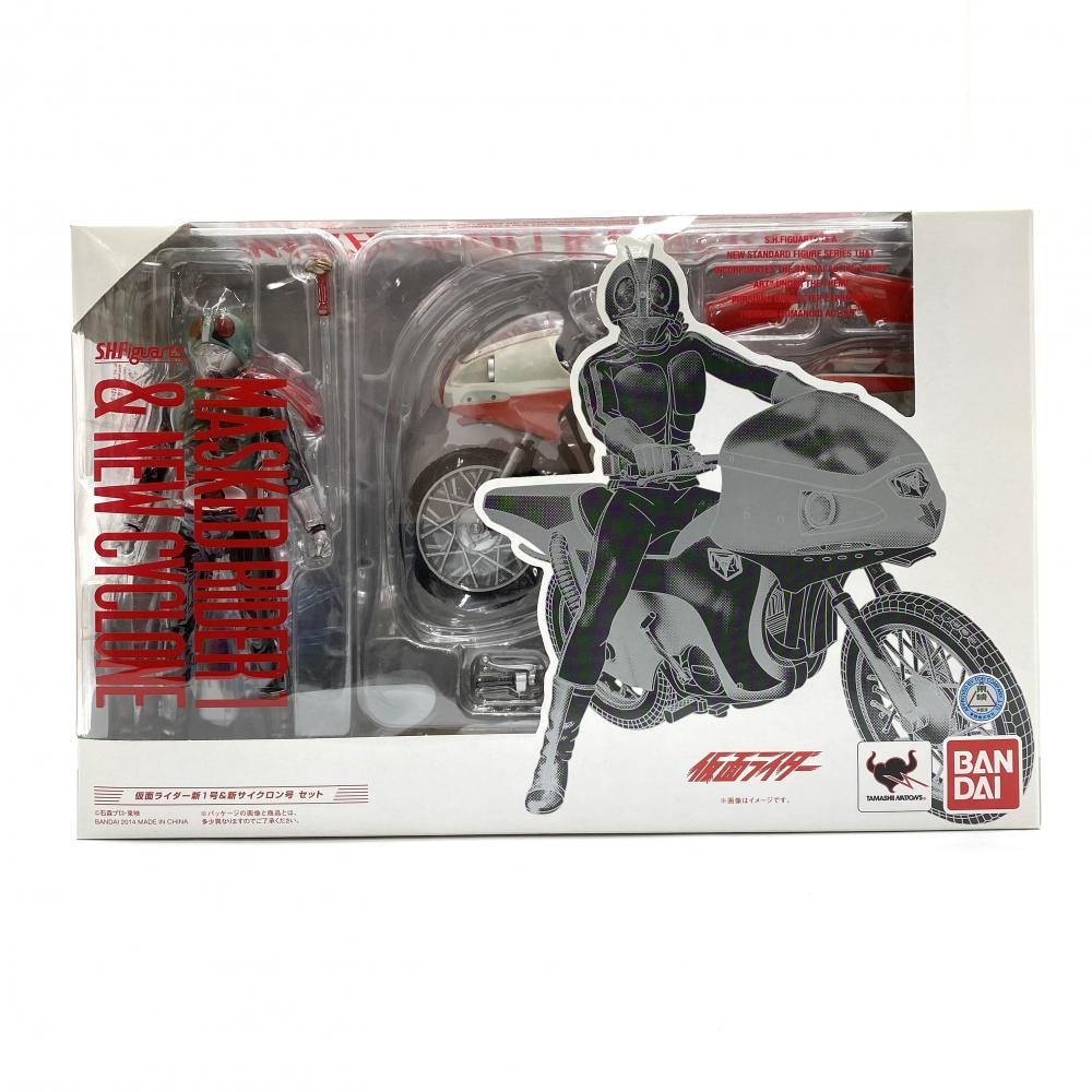 仮面ライダー新1号&新サイクロン号セット 中古】【未開封】S.H.Figuarts 仮面ライダー新1号＆新サイクロン号