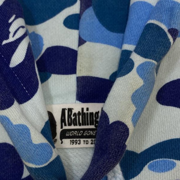 ����š�A BATHING APE ABC CAMO BY APE PULLOVER HOODIE �֥롼 S 001PPL801009M ���٥����󥰥����ס�O������