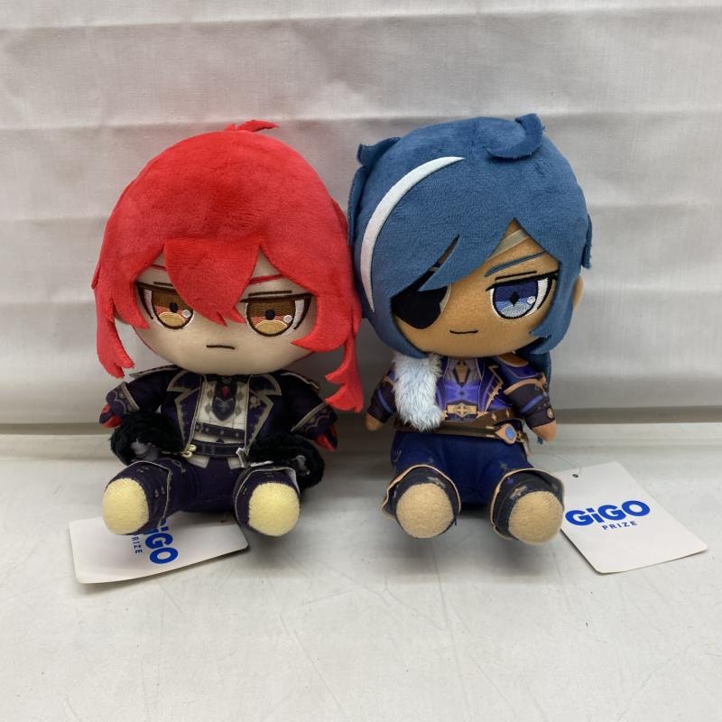 中古】タグあり)2個セット 原神 おすわり ぬいぐるみ ガイア