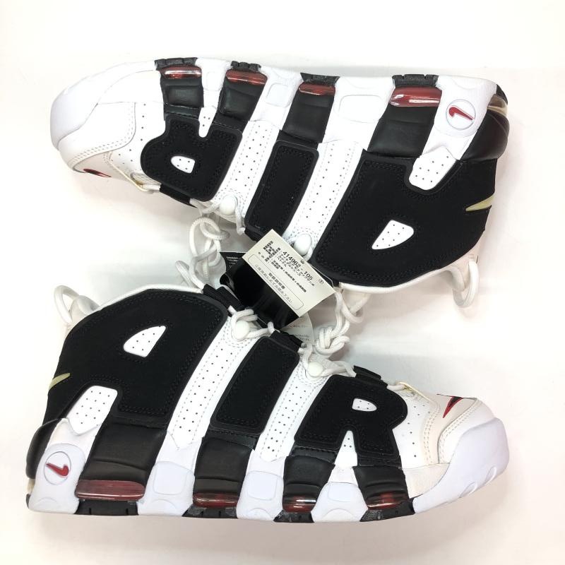 šNIKE AIR MORE UPTEMPO WHITE/BLACK/UNIVERSITY RED 2020 28.5cm 414962-105 ʥ  ⥢åץƥݡOΩŹ