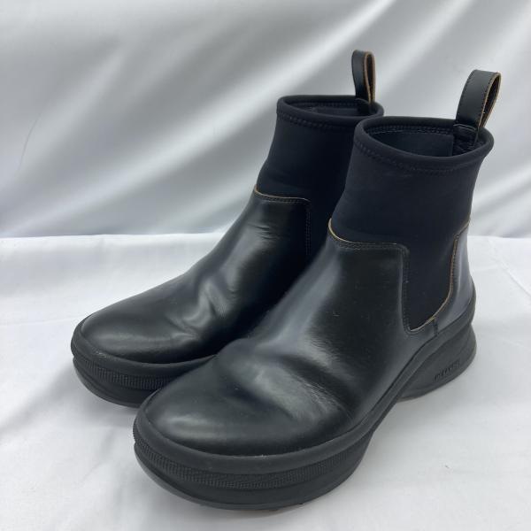 中古】ジルサンダー ブラックレザーアンクルブーツ サイズ42【O 中古】ジルサンダー ブラックレザーアンクルブーツ サイズ42【O