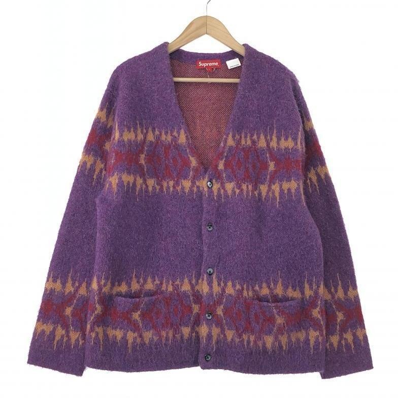 トップス supreme 22aw Abstract stripe cardigan L Abstract Stripe Cardigan | Supreme 22fw