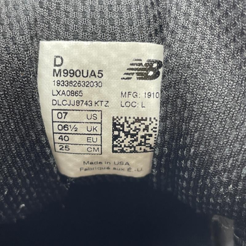 ����š�New Balance M990UA5 ������25cm USA�� �˥塼�Х�� ���졼 ��O���ܡ�