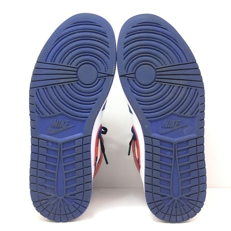 šNIKE AIR JORDAN 1 MID WHITE/BLUE/RED 26cm 852542-146OΩŹ