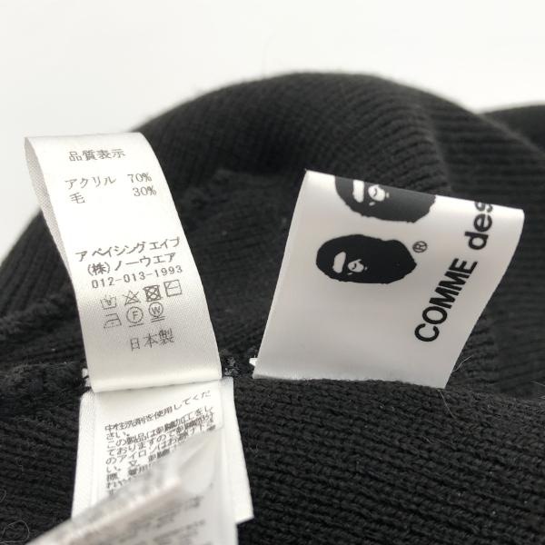 ����š�A BATHING APE �� comme des garcons OSAKA KNIT CAP �˥åȥ���å� F �֥�å� ���٥����󥰥����� ����ǥ���륽���OȾ�ġ�