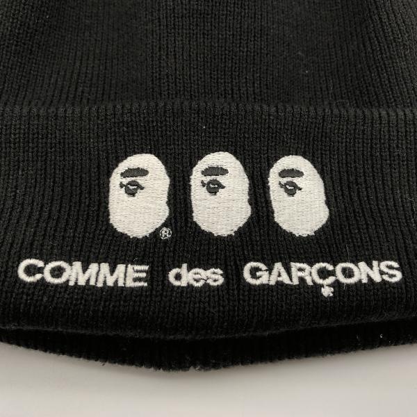 ����š�A BATHING APE �� comme des garcons OSAKA KNIT CAP �˥åȥ���å� F �֥�å� ���٥����󥰥����� ����ǥ���륽���OȾ�ġ�