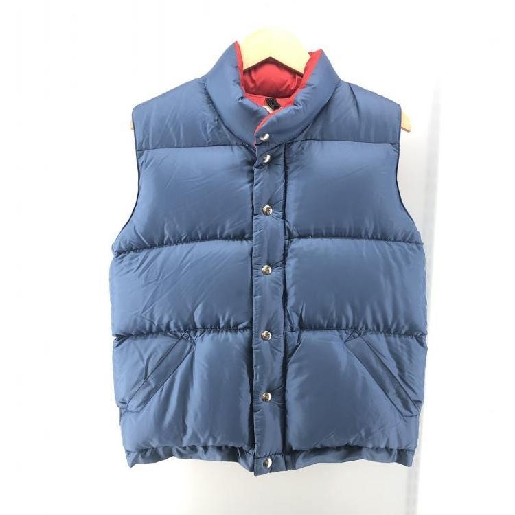 Crescent Down Works ダウンベスト S 青 Crescent Down Works