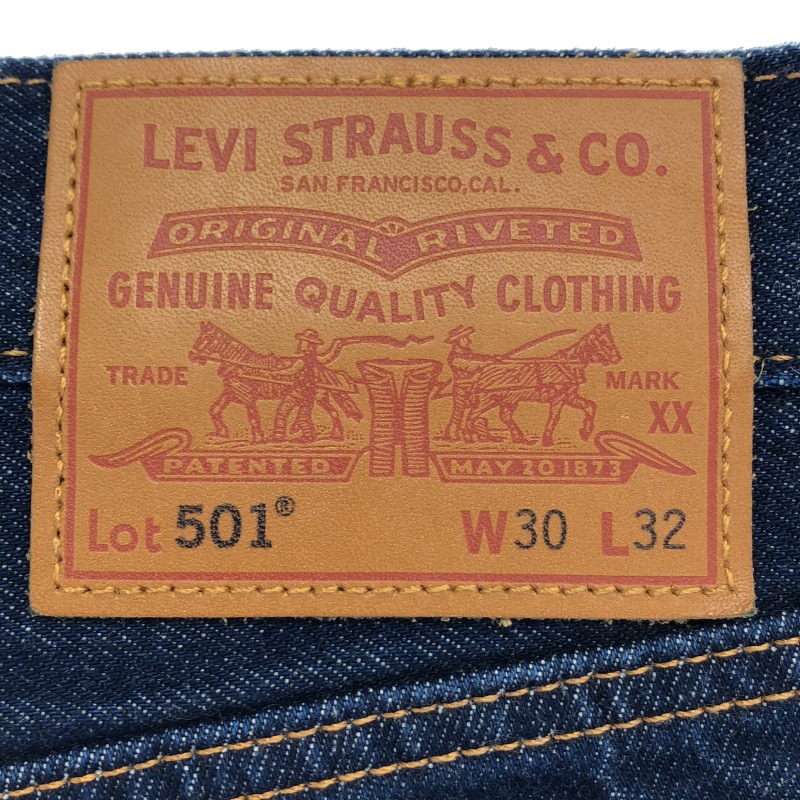 ����š�LEVI'S 501 �ǥ˥�ѥ�� W30 L32 �ͥ��ӡ� �꡼�Х�����OȾ�ġ�