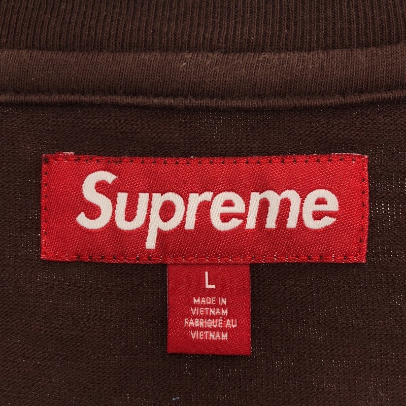 ����š�Supreme Twill Appliqu��� S/S Top ������L �֥饦�� ����ץ꡼���O����Ź��