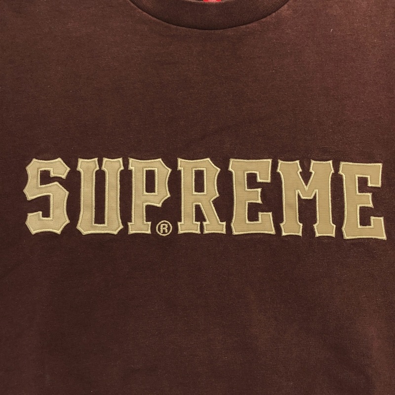 ����š�Supreme Twill Appliqu��� S/S Top ������L �֥饦�� ����ץ꡼���O����Ź��