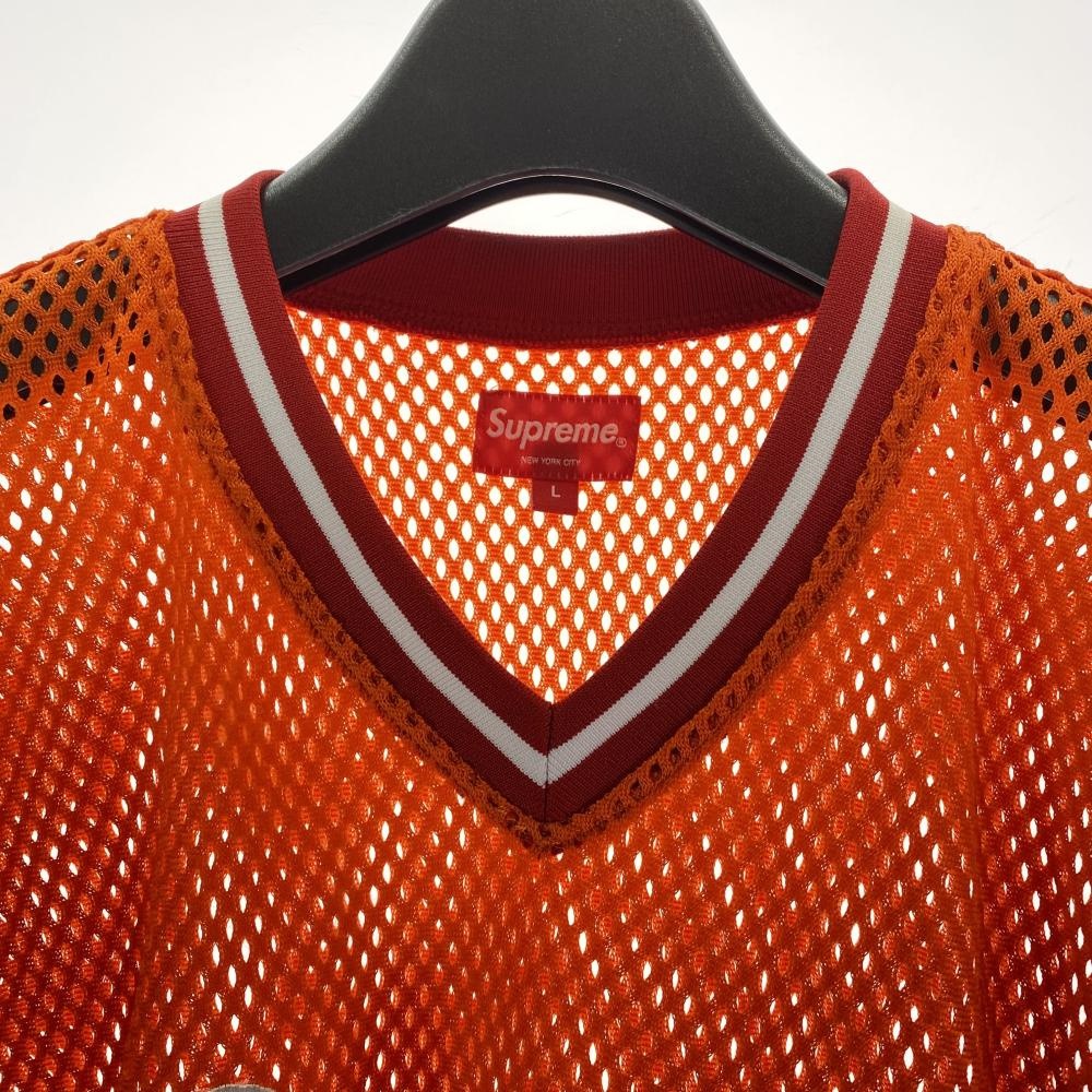 šSupreme 18SS Mesh baseball Top L  ץ꡼ å١ܡȥåץO˭Ź