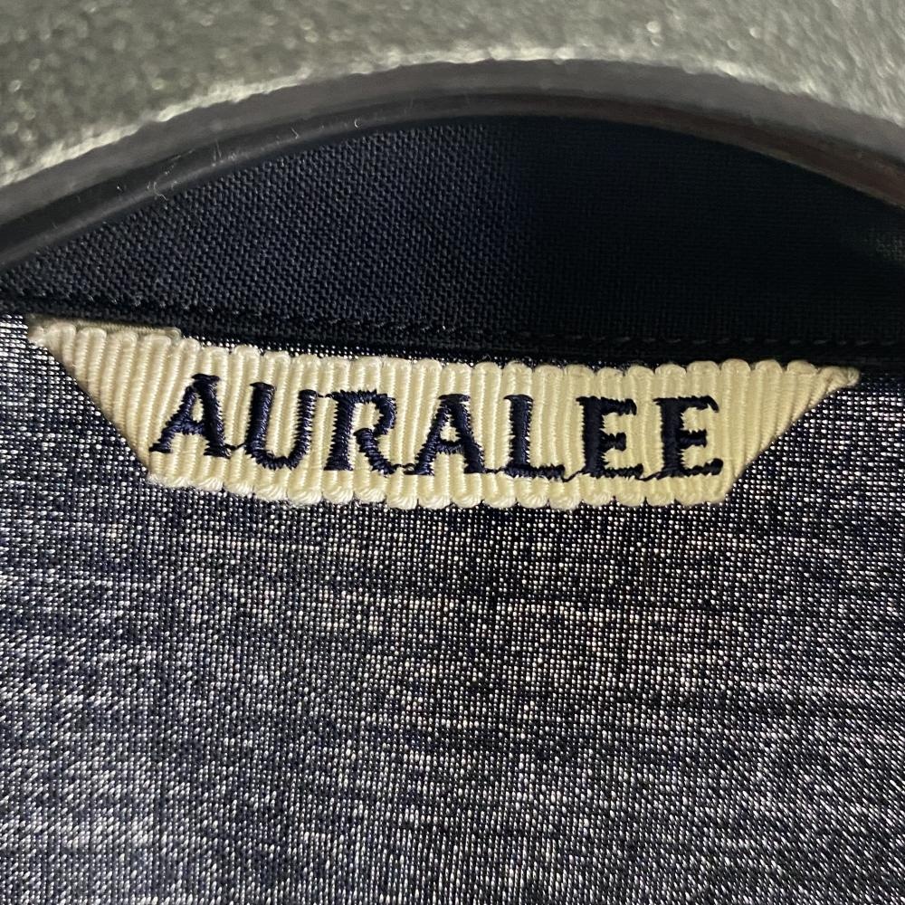 ����š�AURALEE 25ss SUPER FINE TROPICAL WOOL OPEN COLLAR HALF SLEEVED SHIRT ������4 A25SS02WT TOP DARK NAVY ������꡼ �����ѡ��ե�����ȥ��ԥ��륦���� �����ץ󥫥顼 �ϡ��ե��꡼�֥���� ��O˭��Ź��