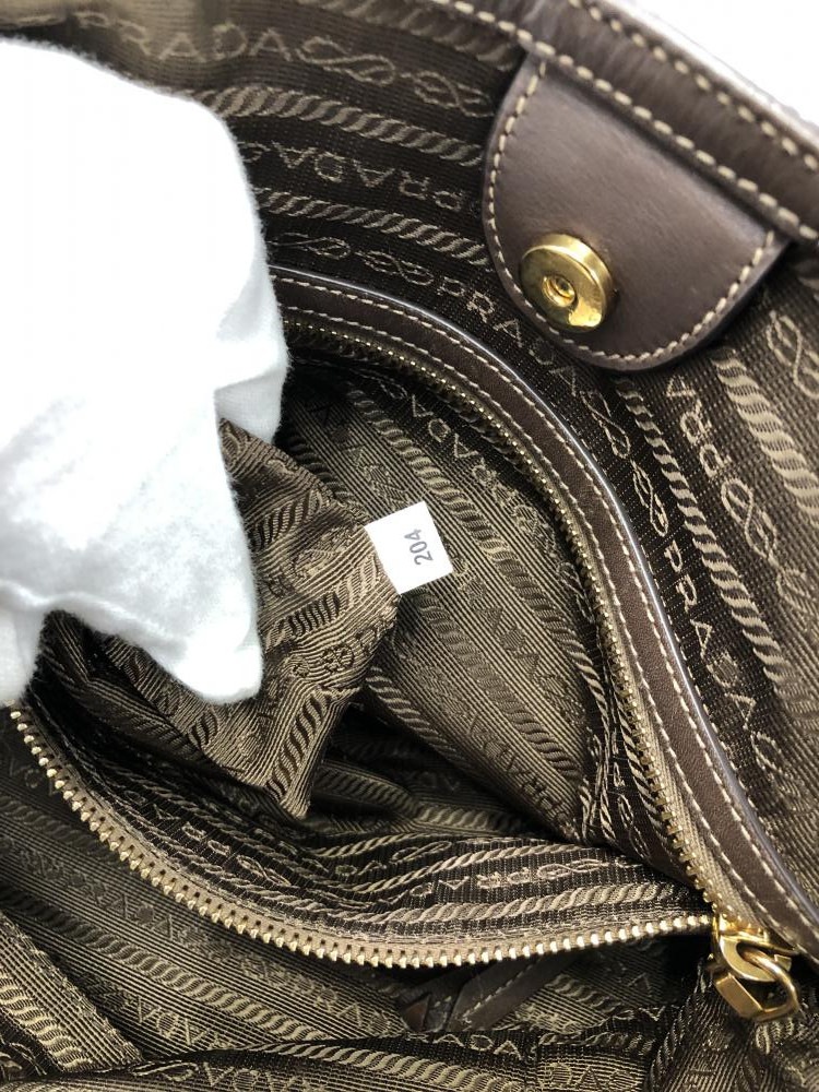 šPRADA LOGOJACQUARD ȡȥХå 1BG159 ץ  㥬ɡOŹ