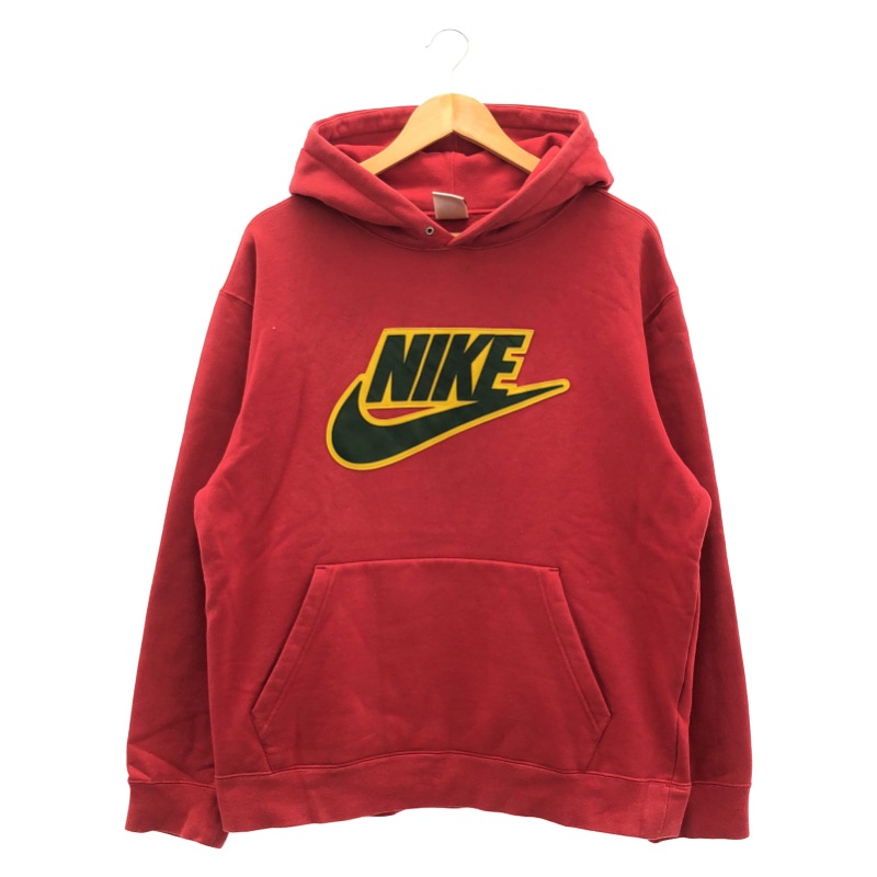 ����š�Supreme 19AW Leather Appkique Hooded Sweatshirt  ������L CK6225-687 ��å� ����ץ꡼���O˭�ġ�