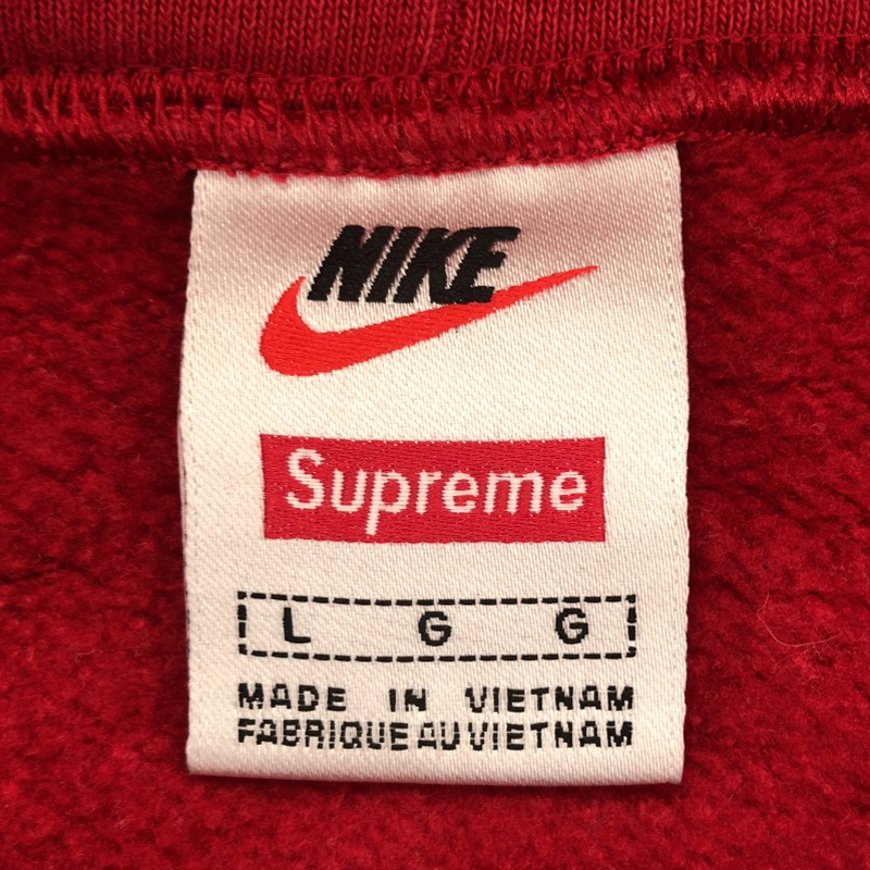 ����š�Supreme 19AW Leather Appkique Hooded Sweatshirt  ������L CK6225-687 ��å� ����ץ꡼���O˭�ġ�