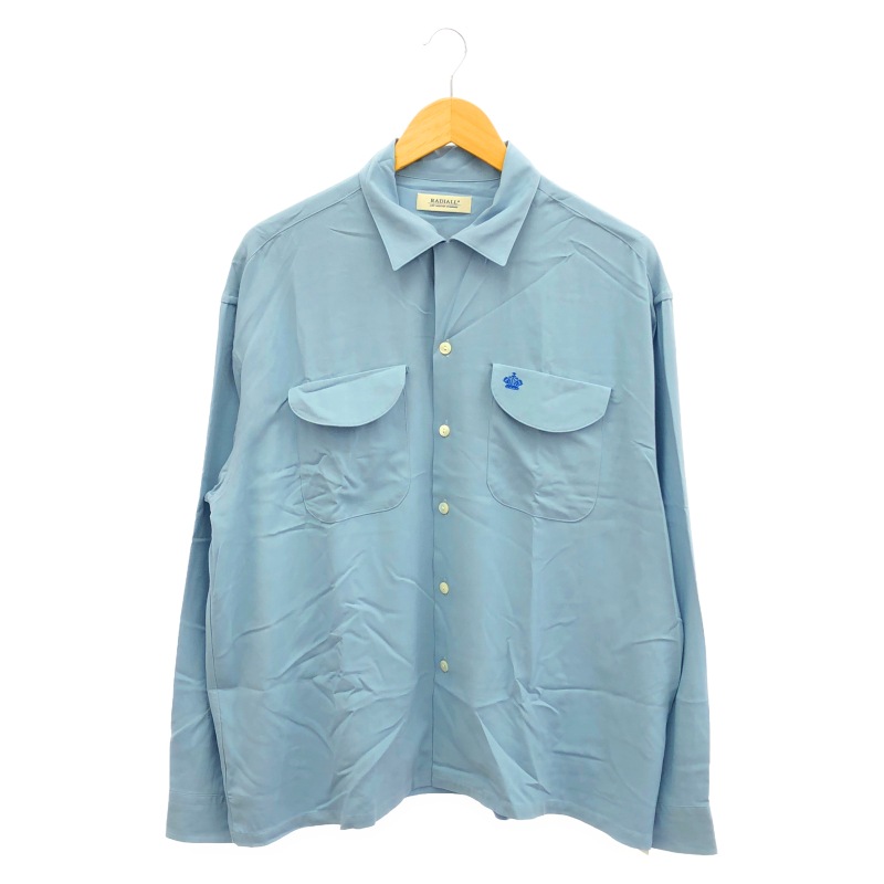 ����š�RADIALL ROADSIDE - OPEN COLLARED SHIRT L/S ������M RAD-26SS-SH007-1����ǥ����롡�����ɥ����ȡ�O˭�ġ�