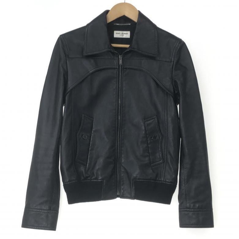 SAINT LAURENT 黒 レザージャケット 42 15aw SAINT LAURENT 黒 レザージャケット 42 15aw SAINT LAURENT 黒