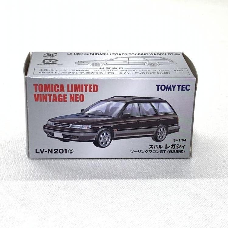 中古】1/64 トミーテック TLV-N201b レガシィ ツーリングワゴン (黒