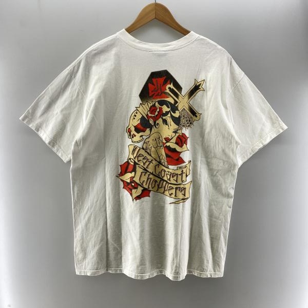 ����š�West Coast Choppers 00s �ץ쥤�󥰥ϥ��Tee �ۥ磻�� size L �����줢���O����Ź��