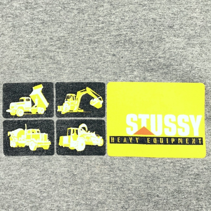 ����š�STUSSY 90s ������ HEAVY EQUIPMENT ���졼 ������S ���ƥ塼������O������