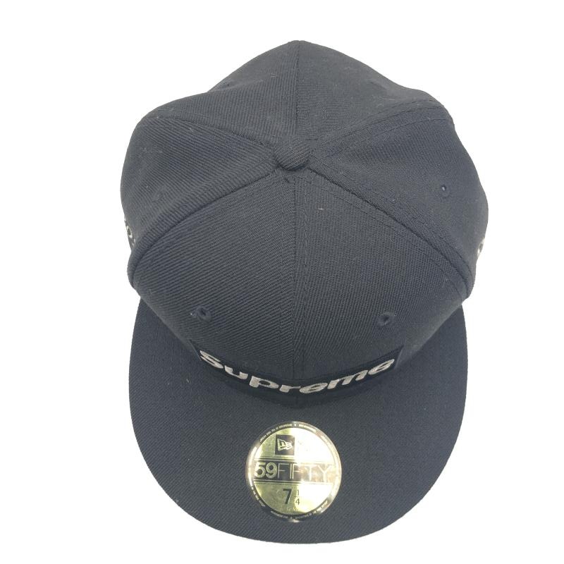 ����š�SUPREME��$1M Metallic Box Logo New Era��CAP���֥�å���������57.7cm������ץ꡼���O˭��Ź��