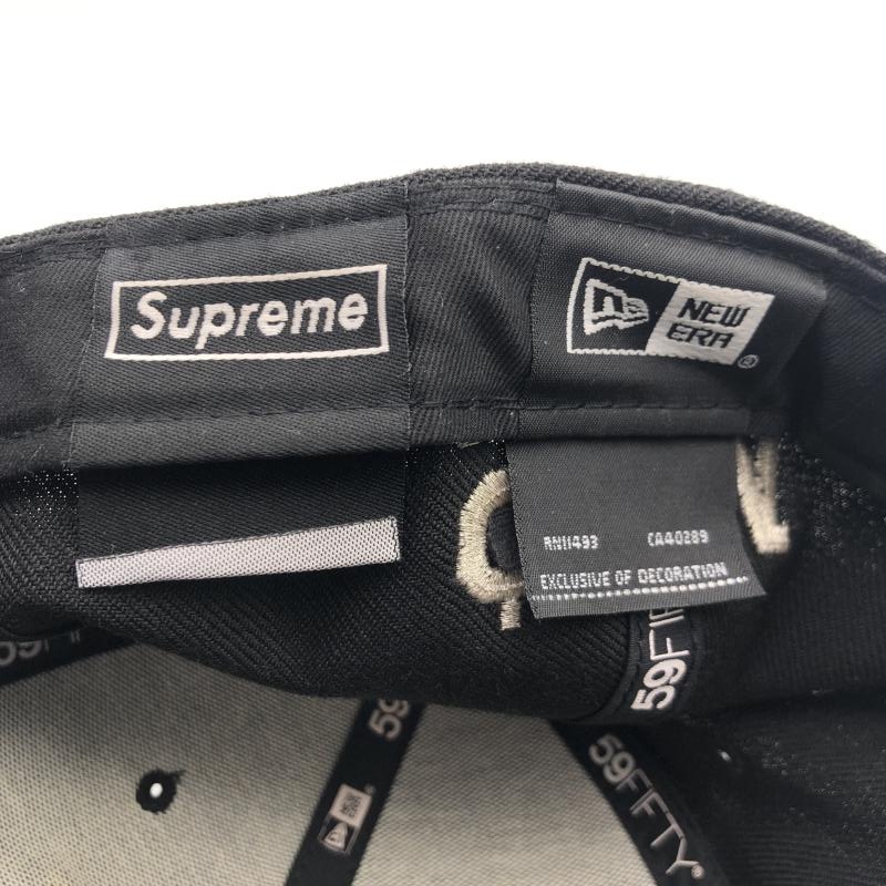 ����š�SUPREME��$1M Metallic Box Logo New Era��CAP���֥�å���������57.7cm������ץ꡼���O˭��Ź��