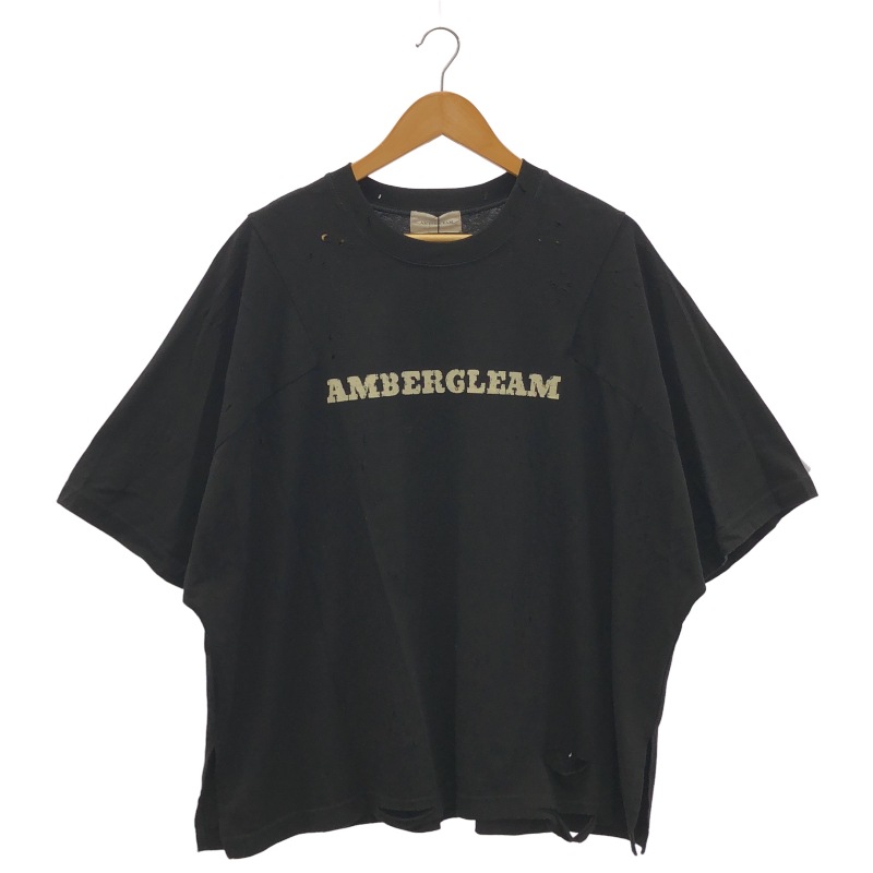 中古】AMBERGLEAM ダメージ ロゴ Tシャツ【O名古屋みなと