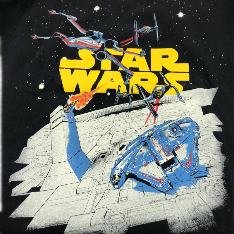 ����š�MARLIN TEASE 90s STAR WARS �ץ���T����� L �֥�å���OȾ�ġ�