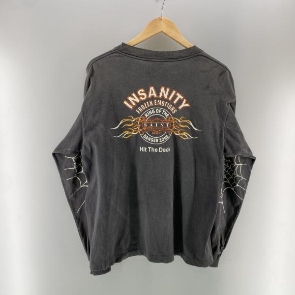 ����š�SAINT MICHAEL��TEFLON DISCO 25ss INSANITY L/S Tee S �֥�å� SM-HR8-0000-C41 ����ȡ��ޥ������O������