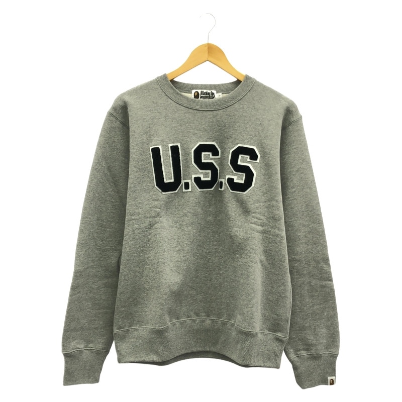 A BATHING APE グレー トレーナー 3XL A BATHING APE 「A APE」 ジップアップパーカー X-LARGE グレー