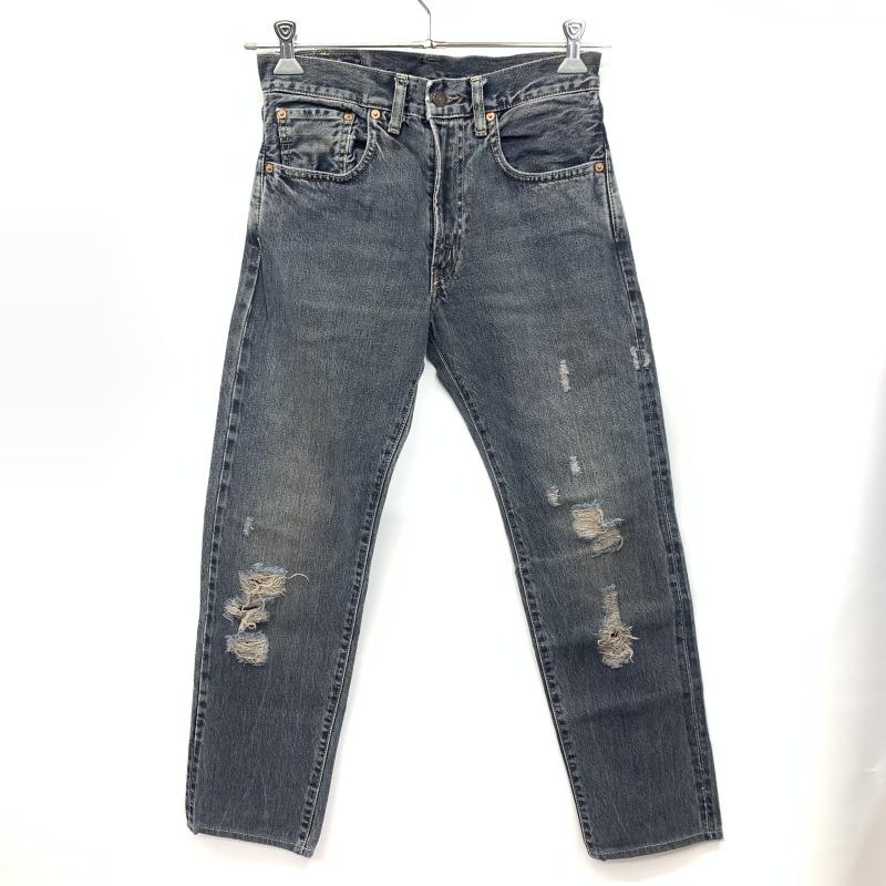 中古】LEVI'S 551ZXX ストレートデニム ダメージ加工 W28 L実寸29
