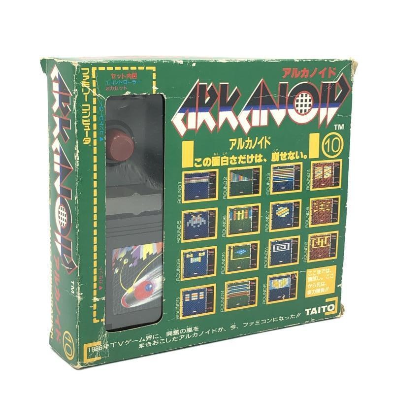 ファミコン　カセット 中古】TVｿﾌﾄS）【外箱・説明書付き】TAITO/アルカノイド パドル同梱版