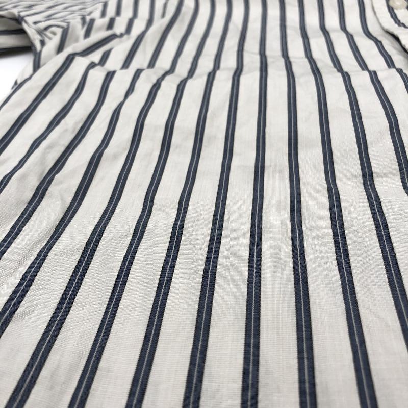 ����š�EVISEN WILLIAM STRIPED SHIT Ⱦµ����� M �ۥ磻�� �֥롼 ���ӥ����OȾ��Ź��