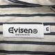 ����š�EVISEN WILLIAM STRIPED SHIT Ⱦµ����� M �ۥ磻�� �֥롼 ���ӥ����OȾ��Ź��