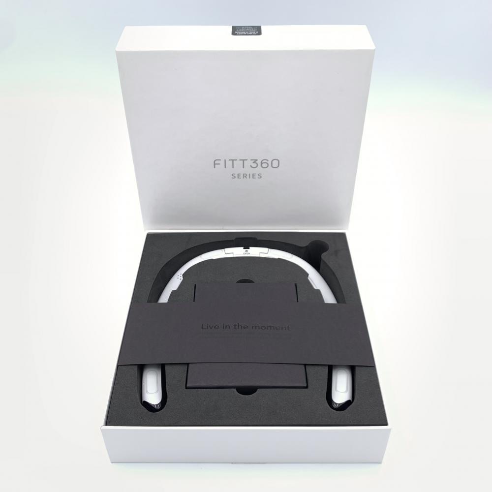 ウェアラブル360度カメラ FITT360ブラック 全ての大切な瞬間を360度録画するネックバンド型 ウェアラブル