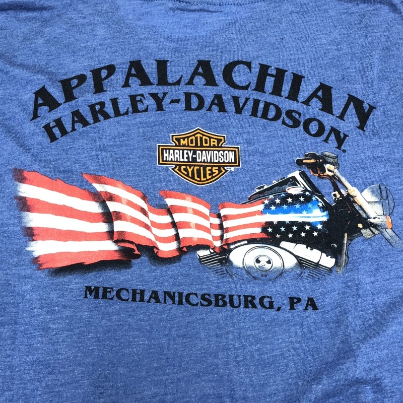 ����š�Harley Davidson ξ�̥ץ���Tee �֥롼 �ϡ��졼���ӥåɥ����OȾ��Ź��