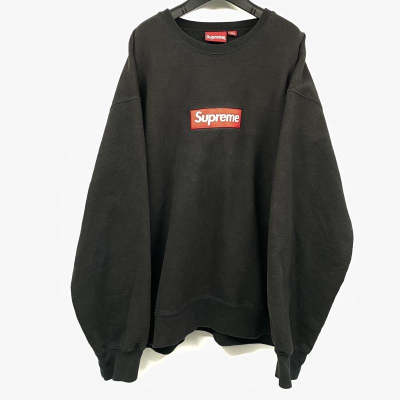 ����š�Supreme 22AW Box Logo Crewneck ������XXL �֥�å� ����ץ꡼���O˭�ġ�