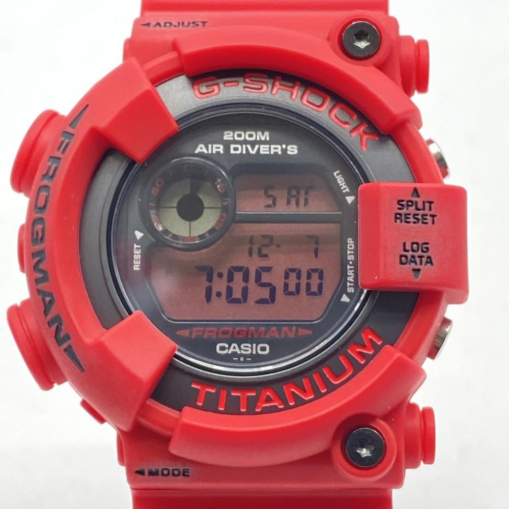中古】G-SHOCK DW-8200NT2-4JR フロッグマン 赤蛙復刻 レッド【O豊田