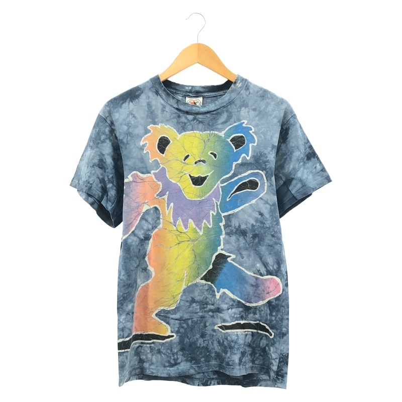 ����š�GRATEFUL DEAD Dancing Bear ���� ȾµT����� XL �֥롼 ���쥤�ȥե�ǥå� ���󥷥󥰥٥���OȾ��Ź��