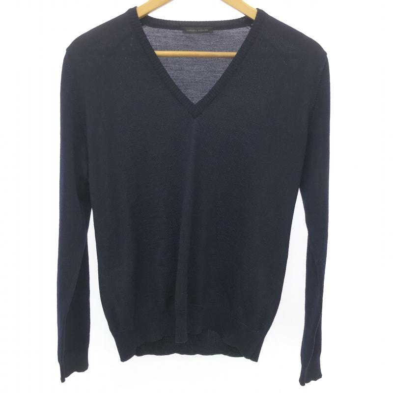 【ROBERTO COLLINA/ロベルトコリーナ】 Vネック ニット 中古】roberto Collina Vネックニット 46 ネイビー ロベルトコリーナ
