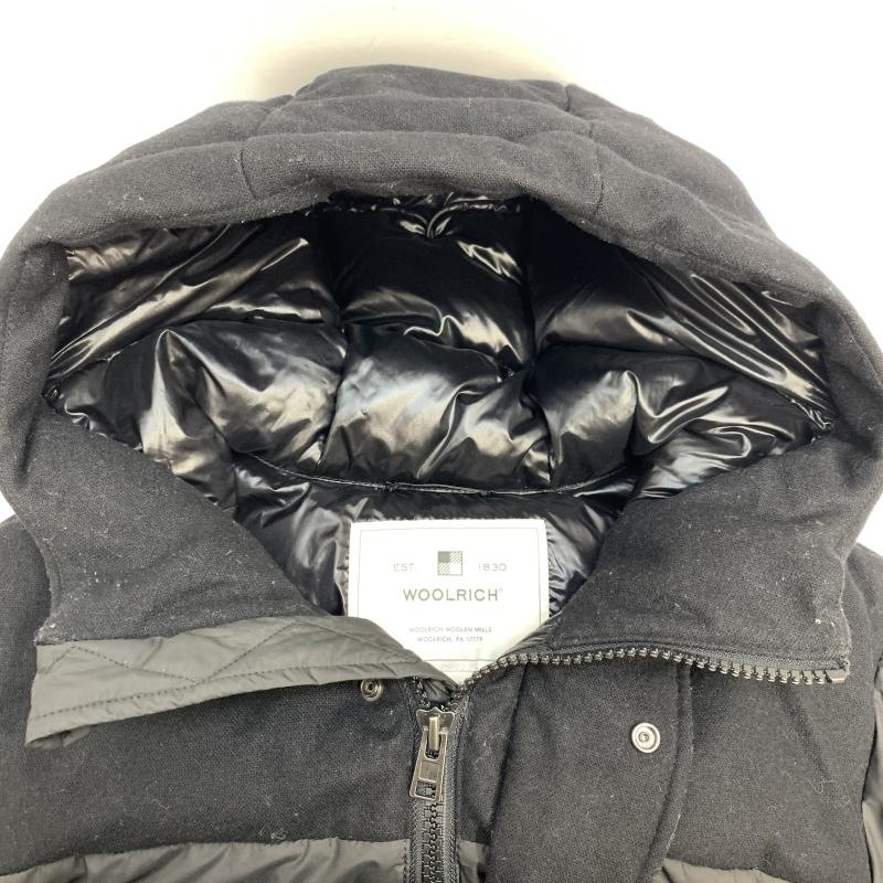 ����š�WOOLRICH INTARSIA MOUNTAIN �����󥸥㥱�å� ������XS �֥�å� �������å���O��¼��