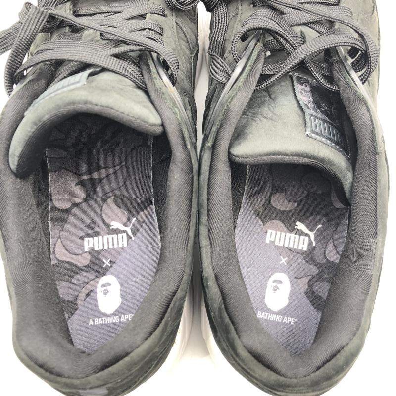 ����š� PUMA��A BATHING APE R698 29cm �֥�å� 3558845-01�����٥����󥰥����� �� �ס��ޡ�O˭�ġ�