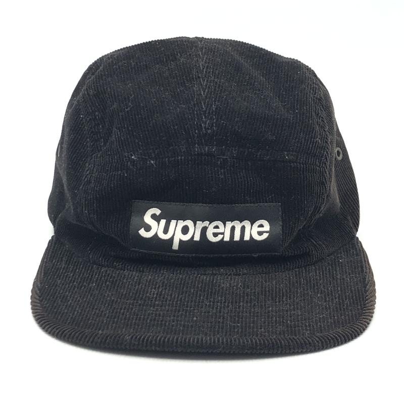 ����š�supreme Fine Wale Corduroy Camp Cap �֥�å�������ץ꡼���O˭�ġ�