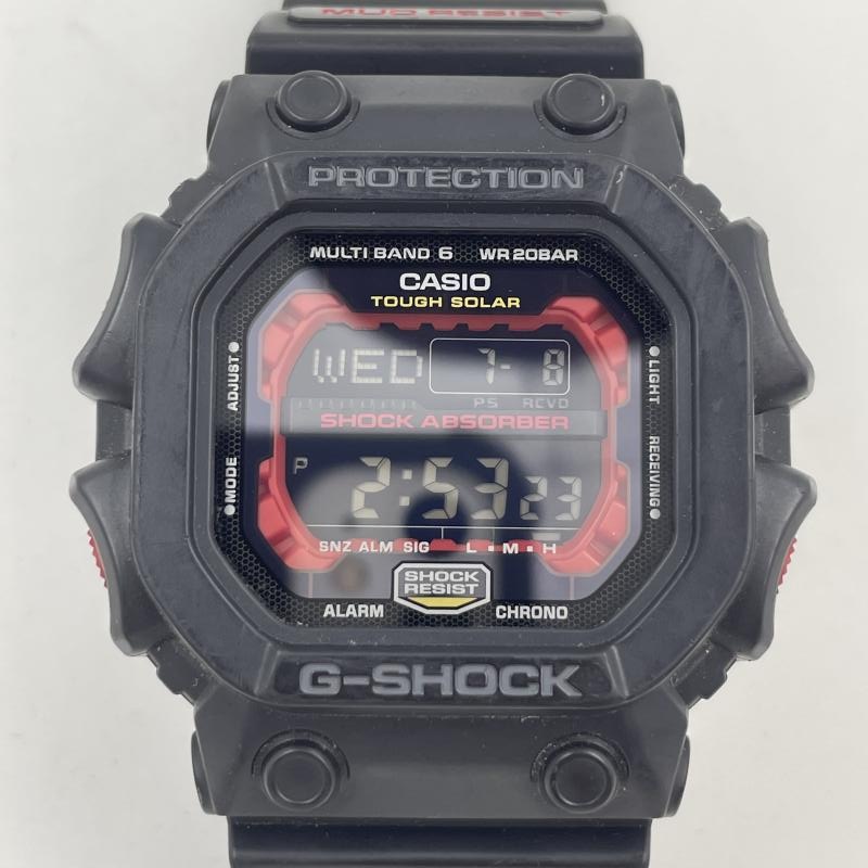 中古】G-SHOCK GXW-56-1A ブラック×レッド 電波ソーラー ジーショック