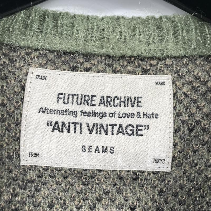 ����š�FUTURE ARCHIVE ANTI VINTAGE��BEAMS shaggy knit ������L ���� �ե塼���㡼 ���������� �����������ơ��� �ӡ��ॹ��O˭�ġ�