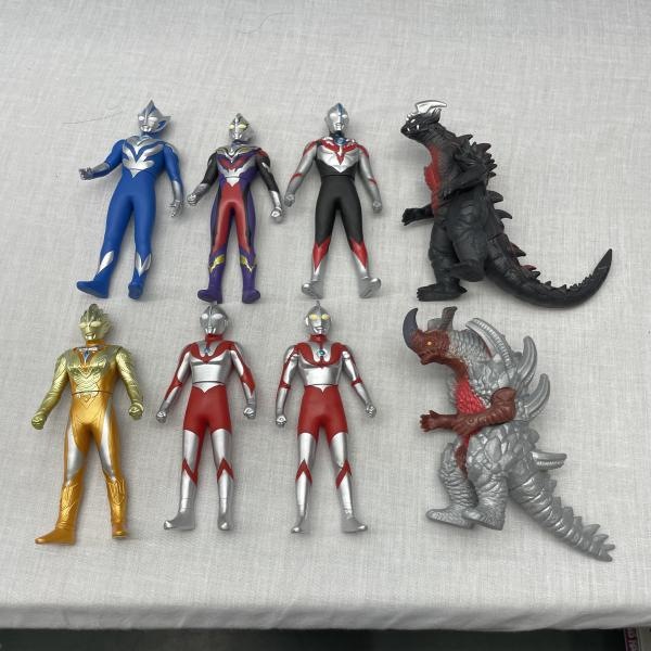中古】現状品)ウルトラマン ソフビまとめ(テオ・グリッタトリガー他