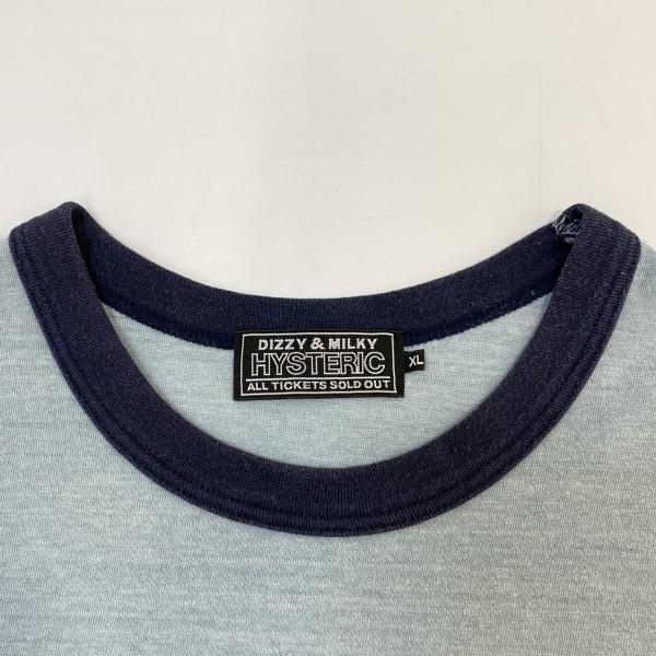 ����š�HYSTERIC GLAMOUR��SUPER JUICE�ɥ�󥬡� S/S Tee �֥롼 ������XL �ҥ��ƥ�å�����ޡ���O������