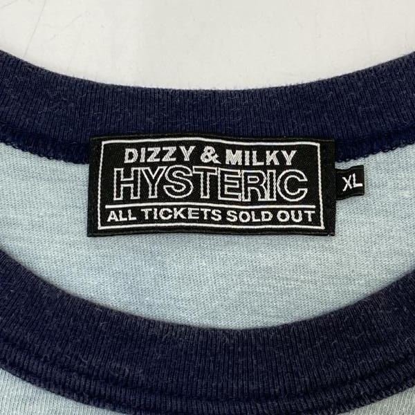 ����š�HYSTERIC GLAMOUR��SUPER JUICE�ɥ�󥬡� S/S Tee �֥롼 ������XL �ҥ��ƥ�å�����ޡ���O������